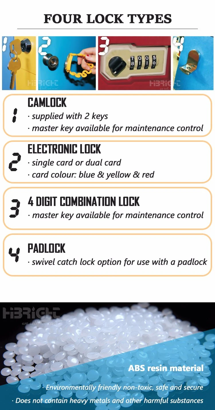 China Factory ABS Storage Plastic Lockers
