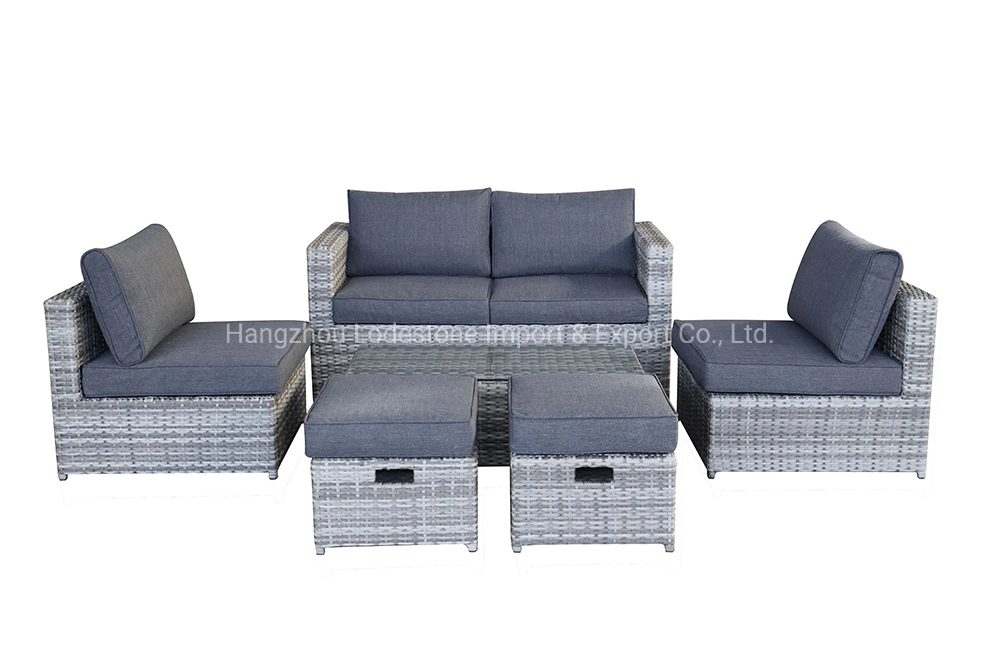 All Weather Aluminium PE Rattan Wicker Outdoor Furniture Leisure Sectional Sofa Set