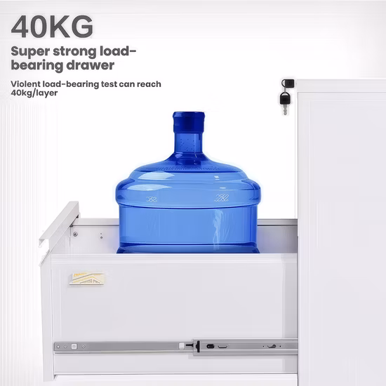 Portadocumenti per ufficio in formato legale e lettera, classificatore laterale in legno con 3 cassetti