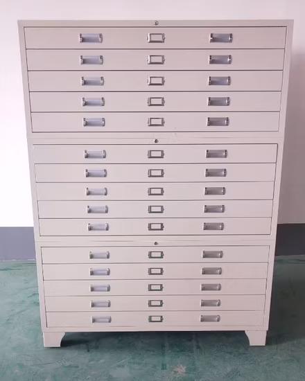 Scheda di file di grandi dimensioni Disegni di architettura Cassettiera portaoggetti Design Armadio portaoggetti Mobiletto a cassetti piatti