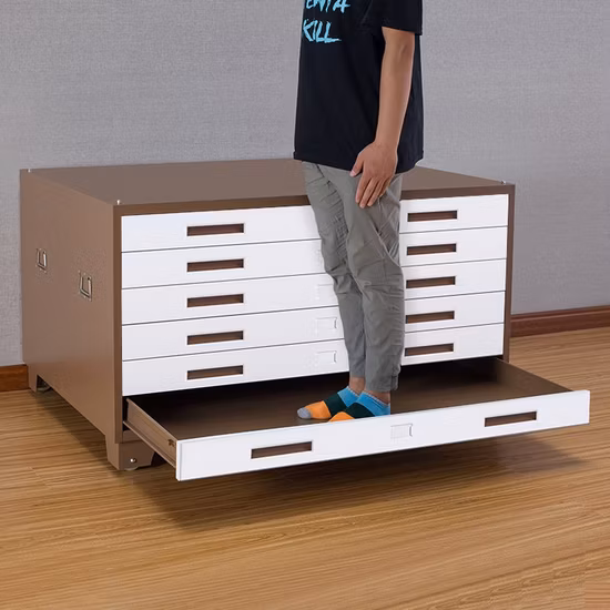 Classificatore in acciaio per disegni architettonici in formato A0