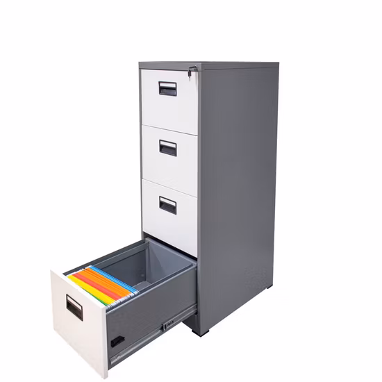 Armadietto per classificatori laterali in acciaio, realizzato su misura, facile da montare, per armadietto verticale per uso ufficio