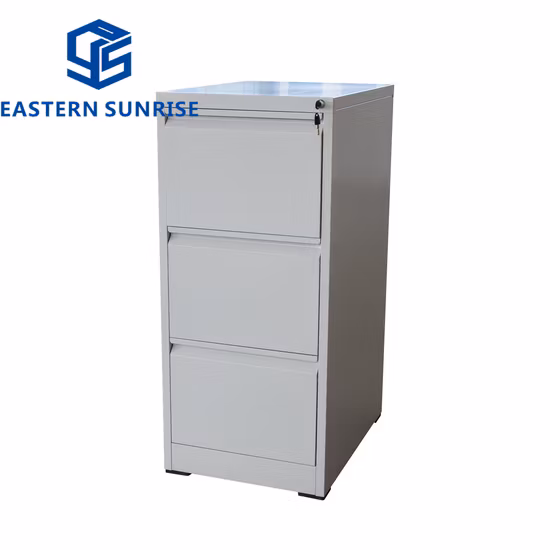 Schedario verticale in metallo a 2/3/4 cassetti completamente estensibile, unità di archiviazione in acciaio, mobili per ufficio moderni